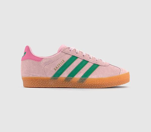 2 Children's Trainers Clear Pink Court Green Bliss Pink