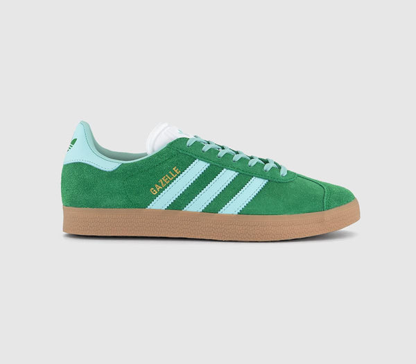 trainers, green, half-flash, aqua-gold metallic
