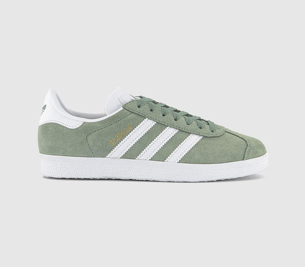 Sneakers in silver, green, white and gold metallic