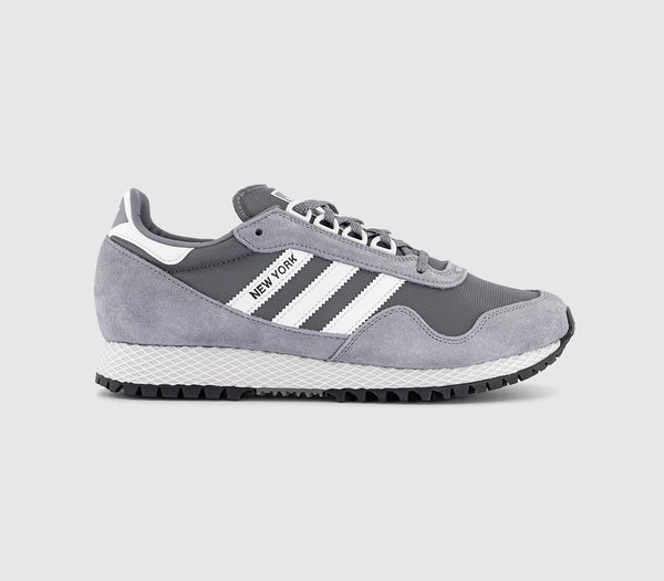 New York Sneakers Gray Four Crystal White Grey