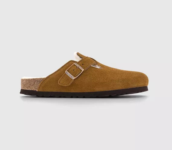 Women Boston Shearling Clogs Mink