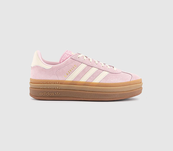 Bold W Trainers, transparent pink, cream, white gold, metallic