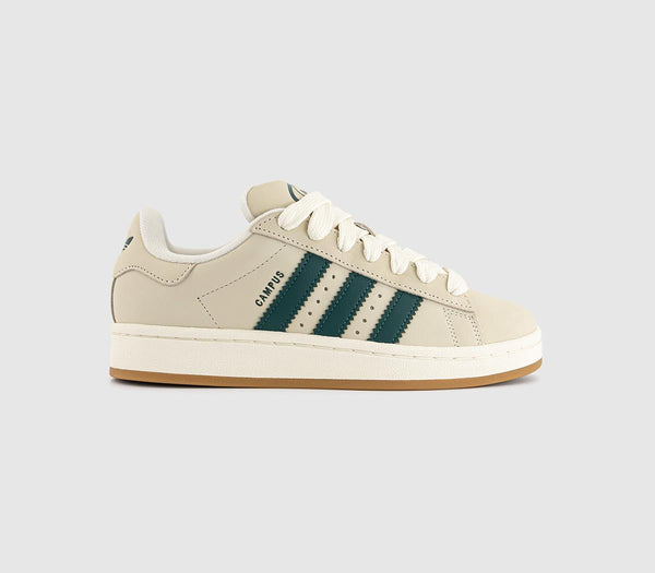 Campus 00S Trainers, Cream White, Collegiate Green, Off-White