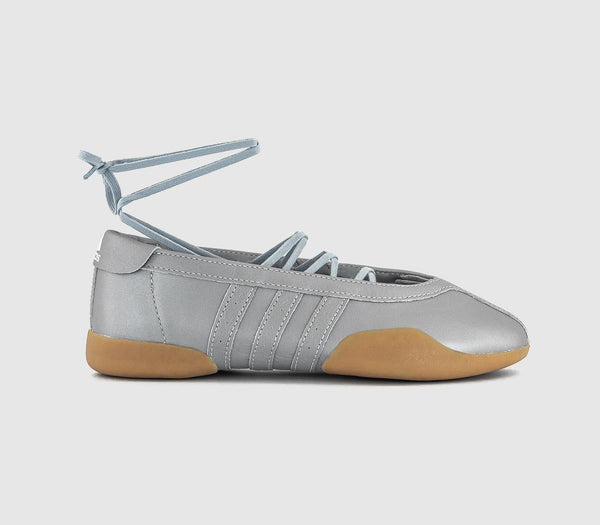 Taekwondo Mei Ballerinas Silver Metallic Gum