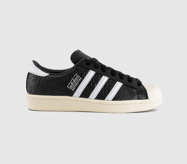 Superstar Vintage Trainers, Core Black, White