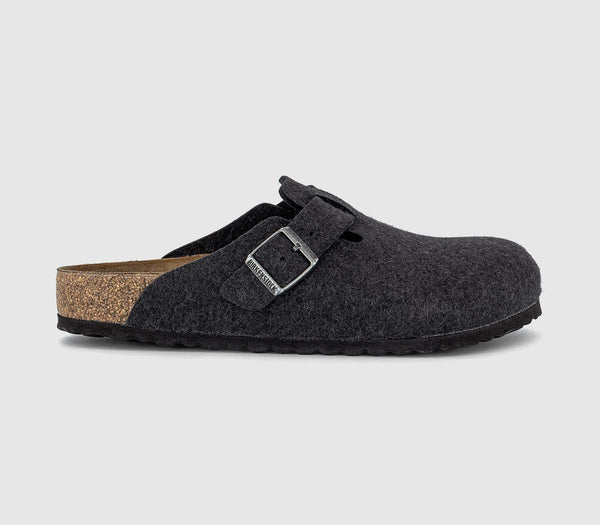 Men Boston Clog Felt Anthracite
