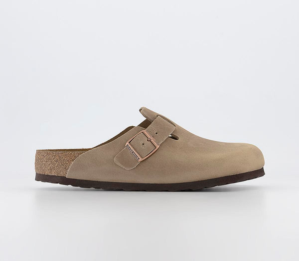 Men Boston Clogs Tobacco Brown