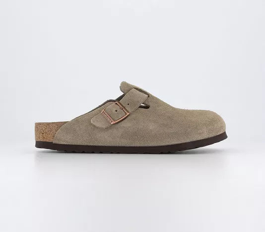 Men Boston Clog Taupe