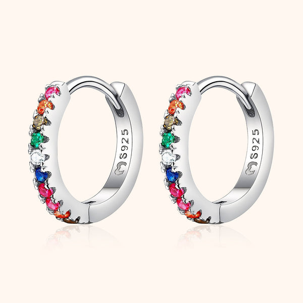 Iris-Colored Earrings