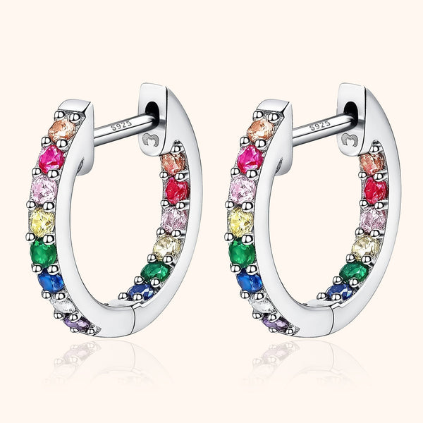 Multicolored Hoop Earrings