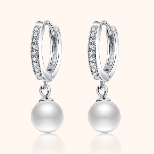 Pearl And Diamond Earrings