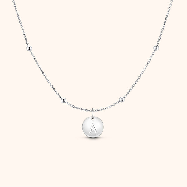 Initial Circle Necklace