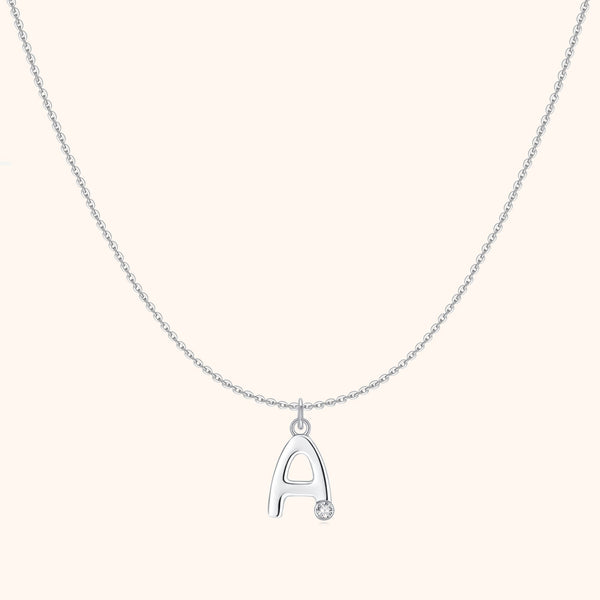 Glittering Initial Necklace