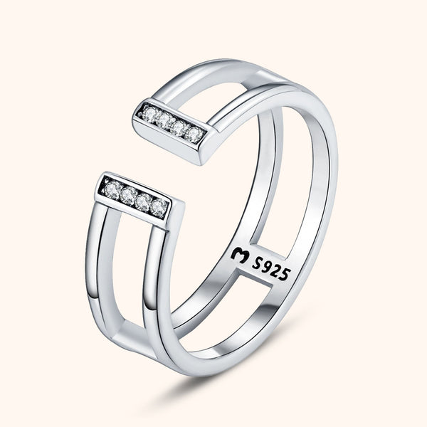 Ring With Shiny Tips