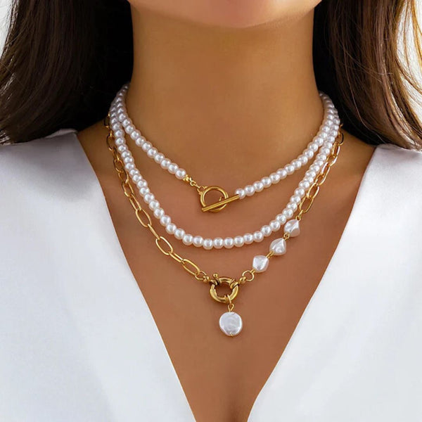 Infinite Pearl Necklace