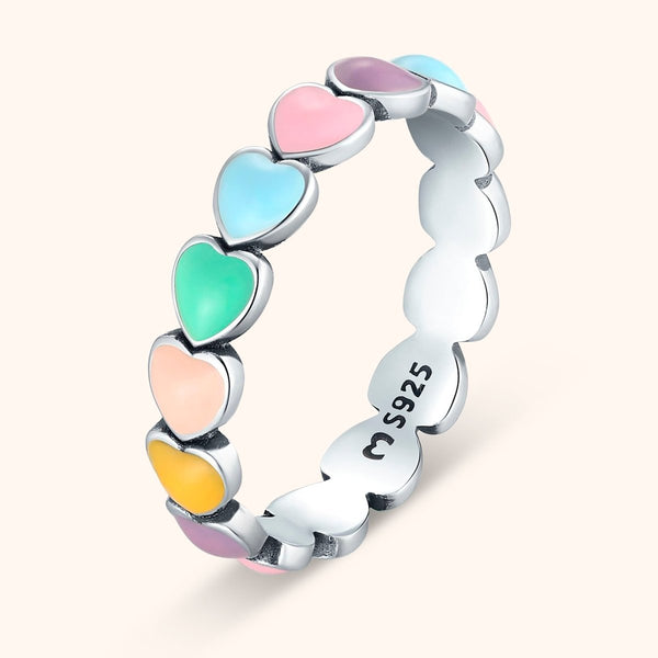 Colorful Heart Ring