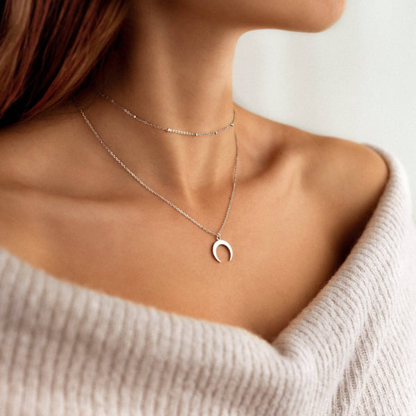 Moon Disc Necklace