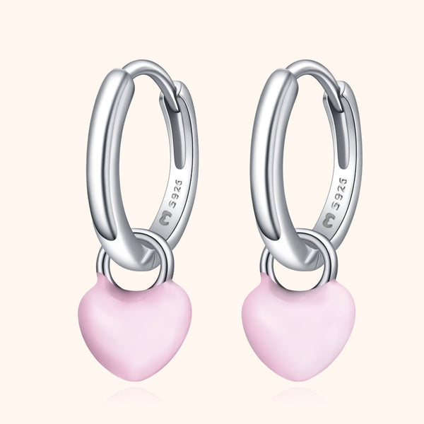 Heart Hoop Earrings